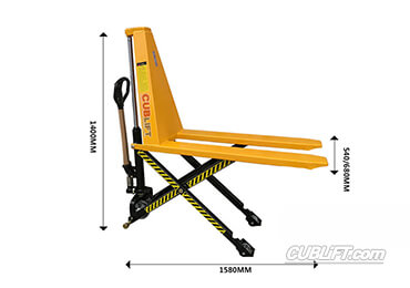 Scissor lift pallet jacks — representative equipment photo